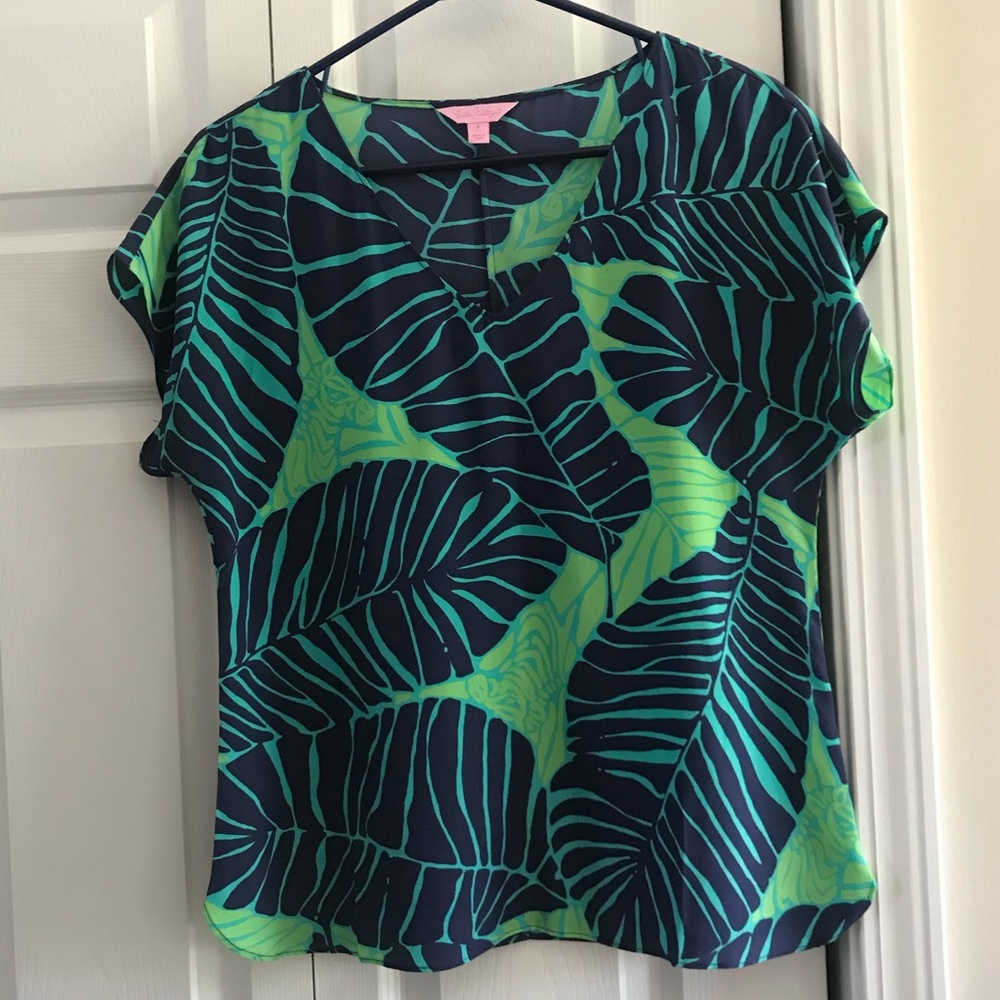 Lilly Pulitzer silk top, S